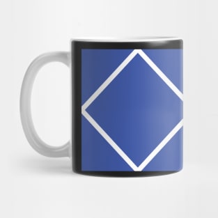 Chelsea Retro Blue White Chequer Pinstripe 1987 - 1989 Mug